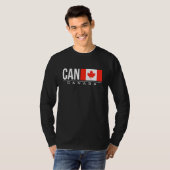 Internationale landencode van Canada voor de vlag  T-shirt (Voorkant volledig)
