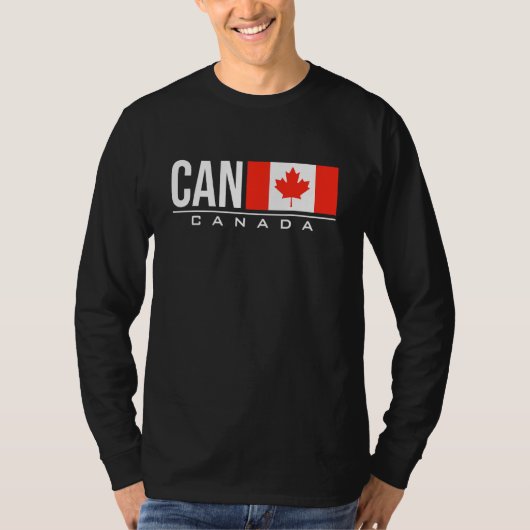 Internationale landencode van Canada voor de vlag  T-shirt (Voorkant)