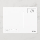 Internationale luchthaven Logan Briefkaart (Achterkant)