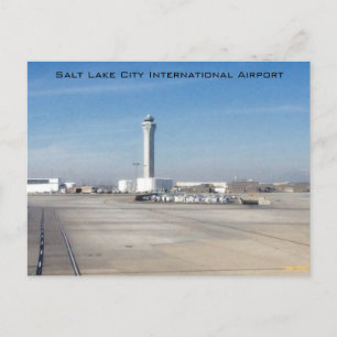 Internationale luchthaven Salt Lake City Briefkaart