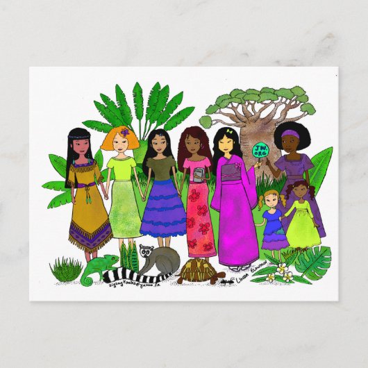 Internationale Malagassische postkaart (Voorkant)