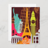 Internationale monumenten briefkaart (Voorkant / Achterkant)