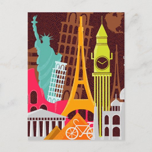 Internationale monumenten briefkaart (Voorkant)