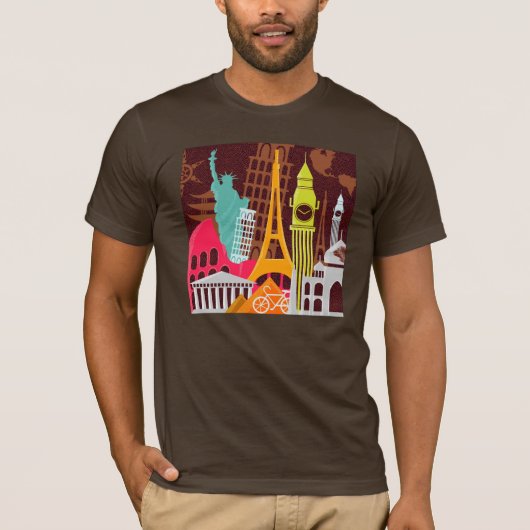 Internationale monumenten t-shirt (Voorkant)