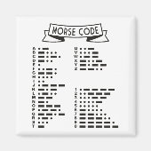 Internationale Morse Code Magneet (Voorkant)