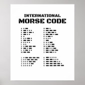 Internationale Morse Code Poster (Voorkant)