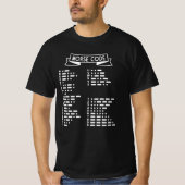 Internationale Morse Code T-shirt (Voorkant)
