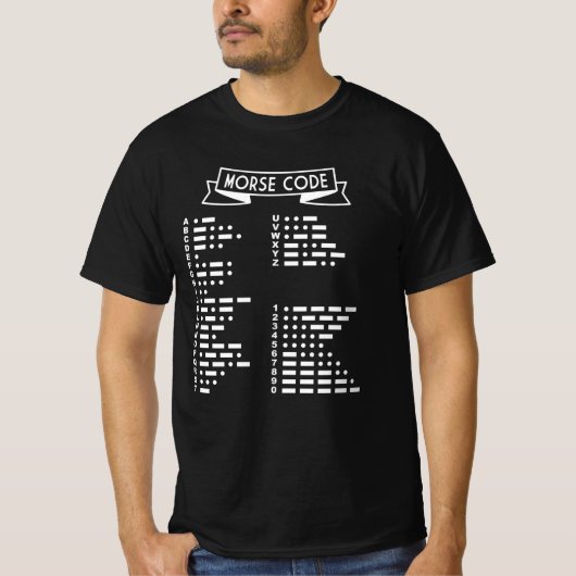 Internationale Morse Code T-shirt (Voorkant)