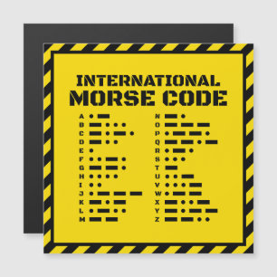 Internationale Morsecode – Industriële stijl vet