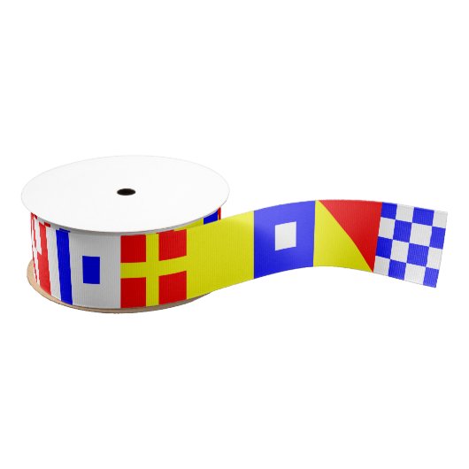 Internationale Nautische vlaggen N (november)-Z (Z Grosgrain Lint (Spoel)