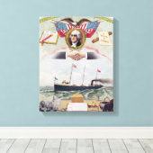 Internationale organisatie voor langshoremannen canvas afdruk (Insitu (Houten vloer))