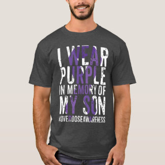 Internationale Overdosis Bewustzijn Draag Paarse L T-shirt