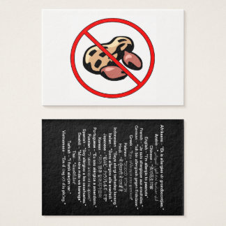 Internationale pinda-allergie Kaart