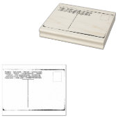 Internationale  Post Kaart Rubber Kunststempel Rubberstempel (Gestempeld)