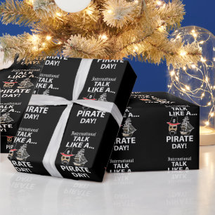 Internationale praat als een piraatdag cadeaupapier