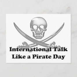 Internationale praatjes als een piratendag briefkaart