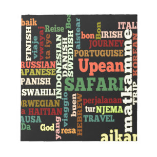 Internationale reiszegeningen notitieblok