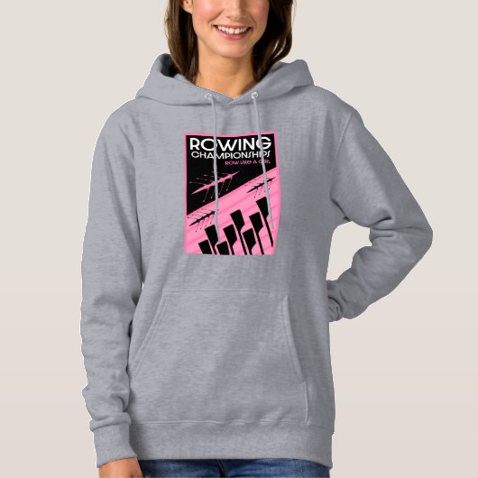 Internationale roeien voor vrouwen hoodie (Voorkant)