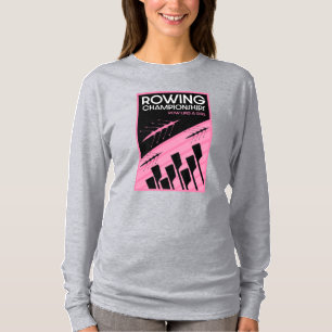 Internationale roeien voor vrouwen t-shirt
