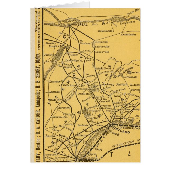 Internationale scheepvaartroutes, Nova Scotia (Voorkant)