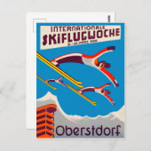 Internationale skimwedstrijd in Oberstdorf Briefkaart (Voorkant / Achterkant)