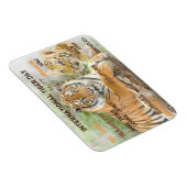 Internationale tijgerdag, 29 juli, Typografie Art Magneet (Rechterzijde)