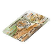 Internationale tijgerdag, 29 juli, Typografie Art Magneet (Linkerzijde)