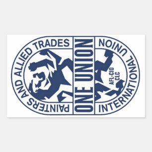 Internationale Unie van Schilders en Verbonden Han Rechthoekige Sticker