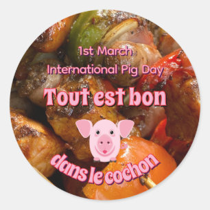 Internationale Varkensdag Ronde Sticker
