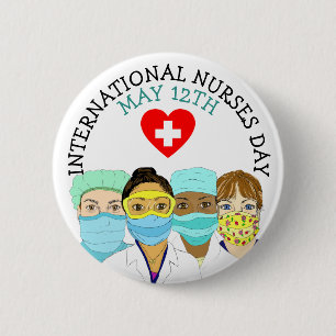 Internationale Verpleegdag 12 mei Button
