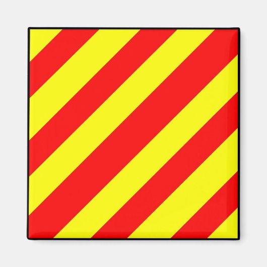 Internationale vlag scheepvaart magneet (Voorkant)