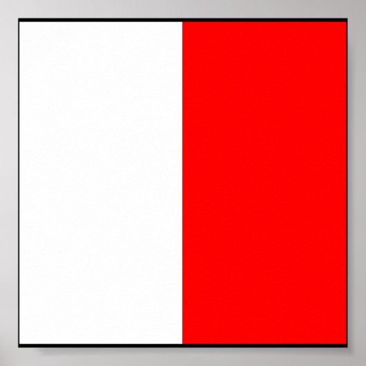 Internationale vlag scheepvaart poster (Voorkant)