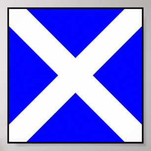 Internationale vlag scheepvaart poster