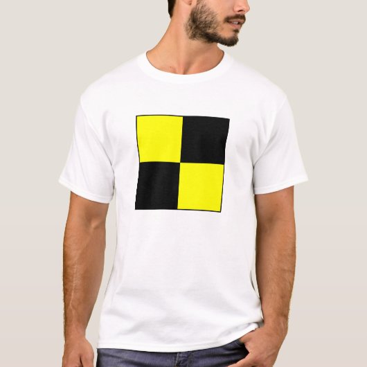 Internationale vlag scheepvaart t-shirt (Voorkant)