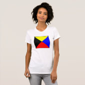 Internationale vlag scheepvaart t-shirt (Voorkant volledig)