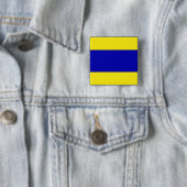 Internationale vlag scheepvaart vierkante button 5,1 cm (In situ)