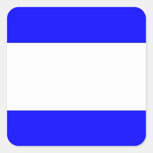 Internationale vlag scheepvaart vierkante sticker