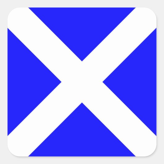 Internationale vlag scheepvaart vierkante sticker (Voorkant)