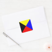 Internationale vlag scheepvaart vierkante sticker (Envelop)