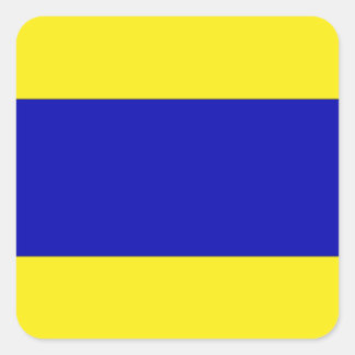 Internationale vlag scheepvaart vierkante sticker