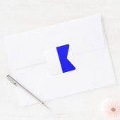 Internationale vlag scheepvaart vierkante sticker (Envelop)