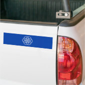 Internationale vlag van de aarde bumpersticker (Op Truck)