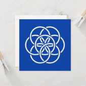 Internationale vlag van de planeet Aarde Kaart (Voorkant / Achterkant in situ)