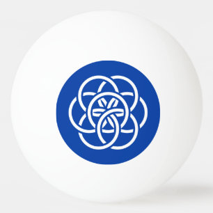 Internationale vlag van de planeet Aarde Pingpongballen