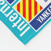 Internationale vlaggen fleece deken (Hoek)