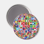 Internationale Vlaggen Magnet Magneet (Voorkant / Achterkant)