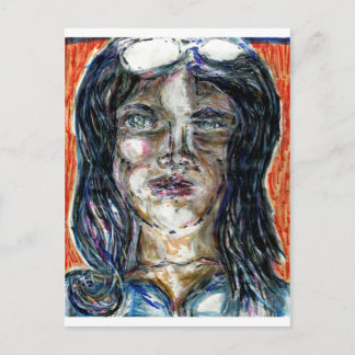 Internationale Vrouw van Mystery Briefkaart