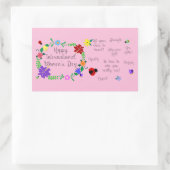 Internationale Vrouwendag 2021 Rechthoekige Sticker (Tas)