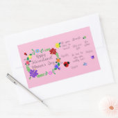 Internationale Vrouwendag 2021 Rechthoekige Sticker (Envelop)