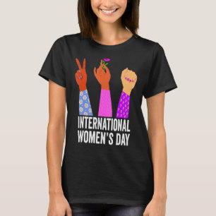 Internationale Vrouwendag 2022 Break de Bias Vrouw T-shirt